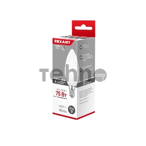 Лампа светодиодная Свеча (CN) 9,5 Вт E14 903 лм 4000 K нейтральный свет REXANT