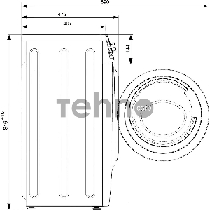 Стиральная машина Atlant 60У109-00, 6 кг, 1000 об/мин