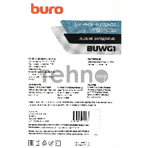 Сетевое зар./устр. Buro BUWG1 3A QC черный (BUWG18P100BK)