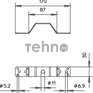 Соединитель-перемычка(опора) 288/DIN OBO 5320712