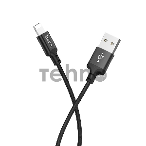 Кабель USB 2.0 hoco X14, AM/Lightning M, черный, 2м