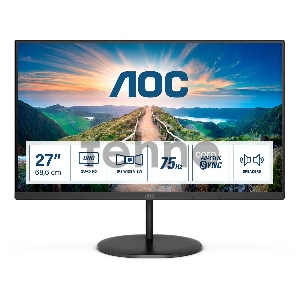 Монитор  AOC 27 Q27V4EA черный {IPS 2560x1440 75Hz 4ms 178/178 250cd 20M:1 HDMI1.4 DisplayPort1.2 MM}
