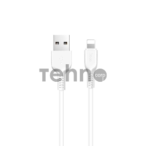 Кабель USB 2.0 hoco X20, AM/Lightning M, белый, 1м