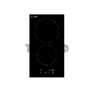 Панель варочная LEX EVH 320 BL  3000Вт 2конф. 48х265х495мм сенсор таймер