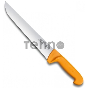 Нож кухонный Victorinox Swibo (5.8441.25) стальной лезв.250мм прямая заточка желтый Нож кухонный Victorinox Swibo (5.8441.25) стальной лезв.250мм прямая заточка желтый