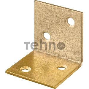 Уголок мебельный широкий УМШ-2.0, 25х25х25 х 2мм, желтый цинк, ЗУБР