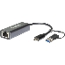 Сетевой адаптер D-Link DUB-2315/A1A 2.5 Gigabit Ethernet / USB Type-C с переходником USB Type-C / USB Type-A, фото 2