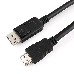 Кабель Cablexpert DisplayPort->HDMI, 7.5м, 20M/19M, черный, экран, пакет, фото 1