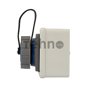 Розетка настенная влагозащищенная с крышкой 16 А, 2Р+РЕ, IP68 REXANT