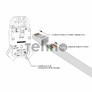 Джек комп. 8P-8C кат.5е Rexant 05-1021