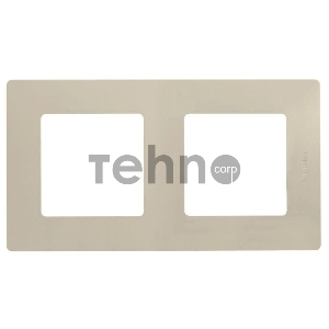 Рамка 2 поста, сл. кость ETIKA Рамка 2 поста, сл. кость