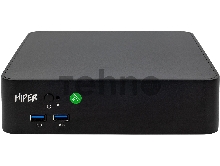 Неттоп Hiper AS8 PG G7400 (3.7) 8Gb SSD512Gb UHDG 710 noOS GbitEth WiFi BT 120W черный (IG740R8S5NSB)