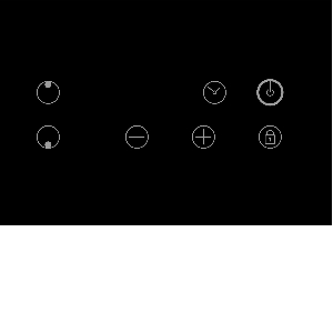 Панель варочная LEX EVH 320 BL  3000Вт 2конф. 48х265х495мм сенсор таймер