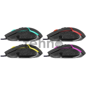 Проводная игровая мышь Warfame GM-880L RGB,8кнопок,12800dpi DEFENDER