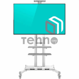 Стойка для телевизора с кронштейном ONKRON TS1881 50-86, мобильная, белая