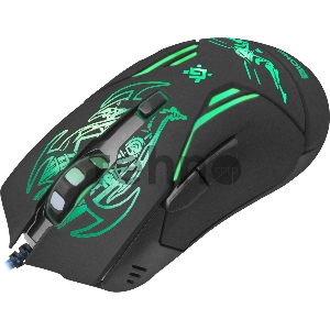 Мышь Defender Bionic GM-250L [52250] {Проводная игровая мышь, оптика,6кнопок,800-3200dpi}