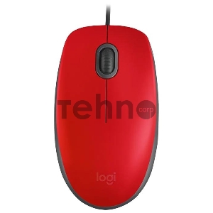 Мышь Logitech Mouse M110 Silent USB Red Ret