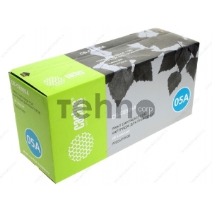 Тонер Картридж Cactus CS-CE505AS черный для HP LJ P2055/P2035 (2300стр.)