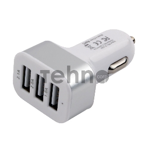 Адаптер питания Cablexpert MP3A-UC-CAR17, 12V->5V 3-USB, 2.1/2/1A