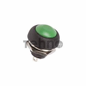 Выключатель-кнопка  250V 1А (2с) OFF-(ON)  Б/Фикс  зеленая  Micro  REXANT
