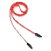 Кабель интерфейсный SATAIII Cablexpert CC-SATAM-DATA-0.8M, 80см, 7pin/7pin, защелка, пакет, фото 4