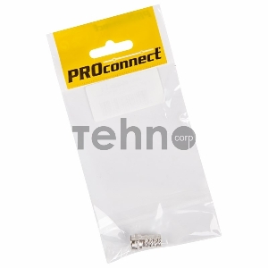 Разъем антенный на кабель, штекер F для кабеля RG-6, (1шт.) (пакет)  PROconnect