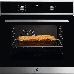Электрический духовой шкаф Electrolux с кольцевым нагревательным элементом SurroundCook, основной цвет - нержавеющая сталь c Anti Finger Print, утапливаемые переключатели, таймер отключения, отложенный старт, будильник, хромированные направляющие из нержавеющей стали, телескопические направляющие FlexiRunners (1 ур) с изменением высоты установки, 2 стекла, каталитическая очистка,Польша, встраиваемый, фото 2