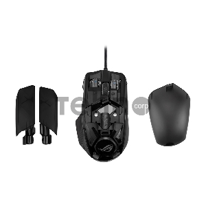 Игровая беспроводная мышь ASUS ROG Chakram Core (USB, RGB LED, 6 кнопок, Omron, 16000 dpi, black, USB, 90MP01T0-BMUA00)