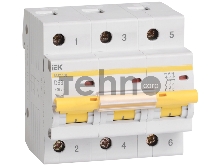 Выключатель автоматический модульный 3п D 10А 10кА ВА47-100 ИЭК MVA40-3-010-D