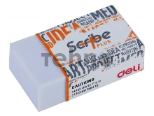 Ластик Deli EH00310 40x22x12мм белый индивидуальная картонная упаковка