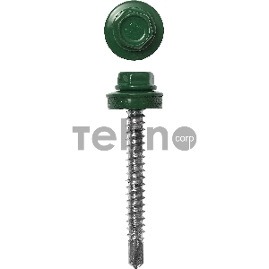 Зубр Саморезы для крепления кровель. матер. к дерев. обреш., цвет RAL 6002 