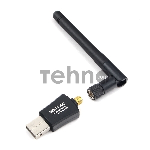 Сетевой двухдиапазонный Wi-Fi USB-адаптер Gembird 600 Мбит, USB, 802.11b/g/n/ac/а