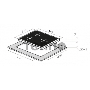 Газовая панель MAUNFELD EGHE.43.33CBG.R/G Газовая панель MAUNFELD EGHE.43.33CBG.R/G/ газ, ширина 45 см, 3 конфорки, слоновая кость