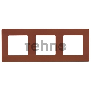 Рамка 3 поста цвет какао ETIKA