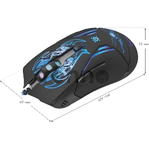 Мышь Defender Bionic GM-250L [52250] {Проводная игровая мышь, оптика,6кнопок,800-3200dpi}