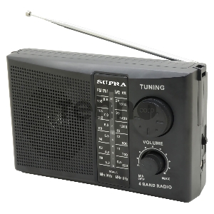 Радиоприемник портативный Supra ST-10 черный