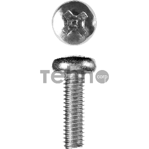 Винт DIN 7985, M6 x 20 мм, 5 кг, кл. пр. 4.8, оцинкованный, ЗУБР