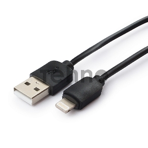 Кабель USB Гарнизон GCC-USB2-AP2-6 AM/Lightning, для iPhone5/6/7, IPod, IPad, 1.8м, черный, пакет