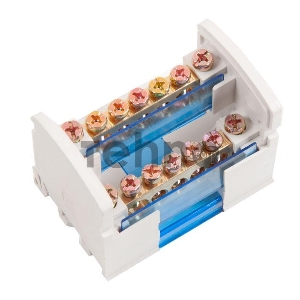 Шины на DIN-рейку в корпусе Iek YND10-2-07-100  (кросс-модуль) ШНК 2х7 L+PEN ИЭК