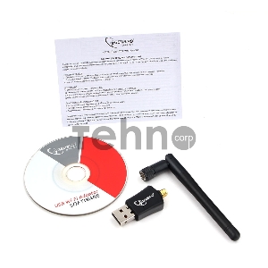 Сетевой двухдиапазонный Wi-Fi USB-адаптер Gembird 600 Мбит, USB, 802.11b/g/n/ac/а
