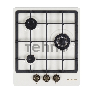 Газовая панель MAUNFELD EGHE.43.33CBG.R/G Газовая панель MAUNFELD EGHE.43.33CBG.R/G/ газ, ширина 45 см, 3 конфорки, слоновая кость