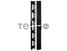 Кабельный органайзер вертикальный, 47U, для шкафов серии Business шириной 800 и однорамных стоек, металл, черный