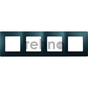 ETIKA Рамка 4поста цвет антрацит ETIKA Рамка 4поста цвет антрацит