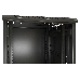 Шкаф серверный Hyperline (TTB-3266-AS-RAL9004) напольный 32U 600x600мм пер.дв.стекл задн.дв.спл.стал.лист 2 бок.пан. 800кг черный 510мм IP20 сталь, фото 8