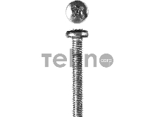 Винт DIN 7985, M6 x 40 мм, 5 кг, кл. пр. 4.8, оцинкованный, ЗУБР