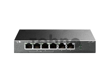 Коммутатор TP-Link 4-port 10/100Mbps Unmanaged PoE+ Switch with 2 10/100Mbps uplink ports, meta case, desktop mount, 4 802.3af/at compliant PoE+ port, 2 10/100Mbps uplink ports, DIP switches for Extend mode, Isolation mode and Priority mode, up to 250m PoE power supply