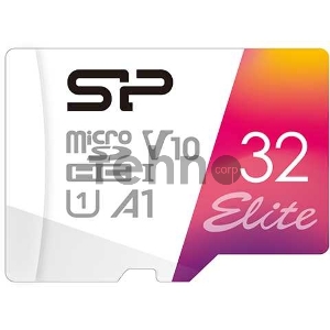 Флеш карта microSD 32GB Silicon Power Elite A1 microSDXC Class 10 UHS-I U3 100 Mb/s (SD адаптер)