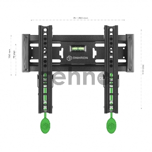 Кронштейн ONKRON TM4 для телевизора 17-43 наклонный, чёрный