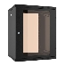 Шкаф коммутационный C3 Solutions WALLBOX 6-63 B (NT084684) настенный 6U 600x350мм пер.дв.стекл направл.под закл.гайки 110кг черный 300мм 13кг 340мм IP20 сталь, фото 2
