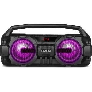 Акустическая система SVEN PS-415. черный.  (2.0. мощность 2x6 Вт (RMS). Bluetooth. FM. USB. microSD. LED-дисплей. встроенный аккумулятор) SVEN PS-415. черный. акустическая система (2.0. мощность 2x6 Вт (RMS). Bluetooth. FM. USB. microSD. LED-дисплей. встр